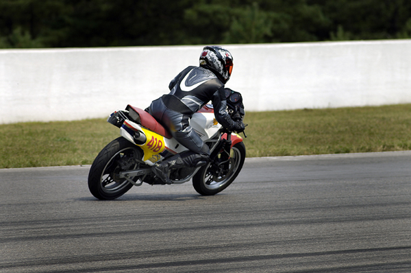 Andrea on the NS250F in the VRRA Endurance race at Mosport