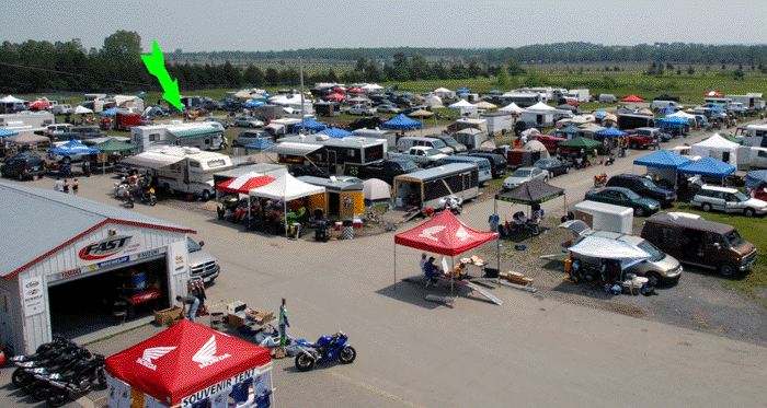 VRRA Quinte TT 2006 - View over the Pits
