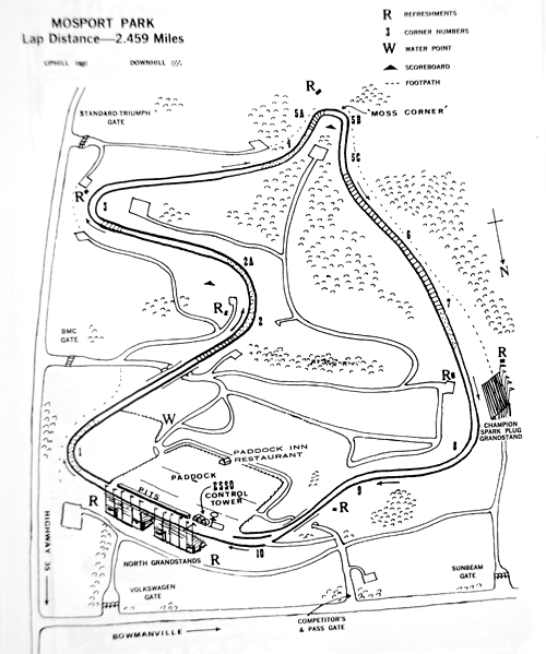 Mosport International Raceway, 1967 for the last Grand Prix motorcycle race in Canada