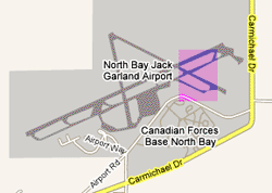 North Bay Jack Garland Airport image from Google