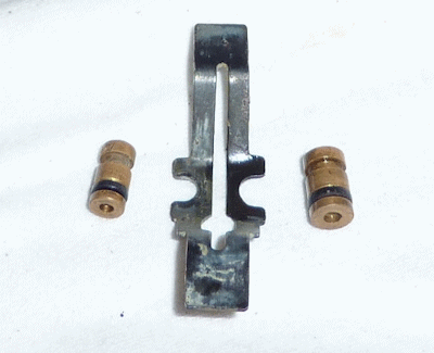 detail image of small parts inside the carburetor