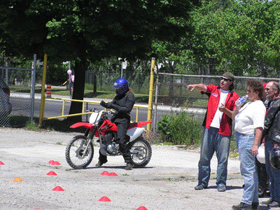 Honda Dirt bike mini-course at the WROAR Ride