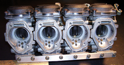 Kawasaki ZXR250 Carburetors assembled