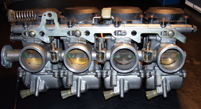Kawasaki ZXR 250 Carburetors reassembled